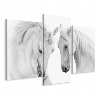 Obrázok Triptych Kone Zvieratá príroda dekor 120x80