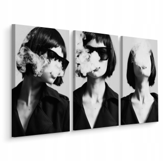 Obrázok Triptych Dámske portréty módny vzor 150x100