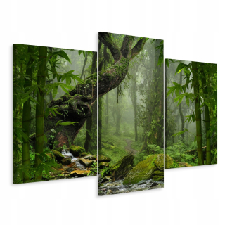 Obrázok Triptych Rainforest Moss 3d 90x60