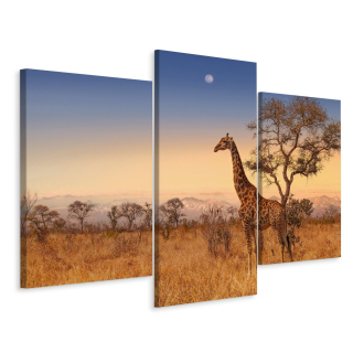 Obrázok Triptych Giraffe Heaven Tree View 3d 180x120