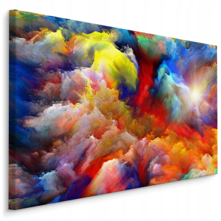 Multi -vyrovnaný obrazový módny abstrakcia 120x80
