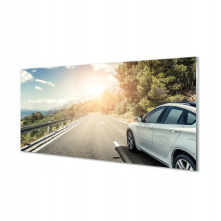 Obrázok akrylové oblaky Auto Road Road 120x60