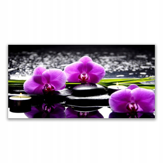 Obrázok závesnej akrylovej rastliny kvetinovej orchidey 140x70