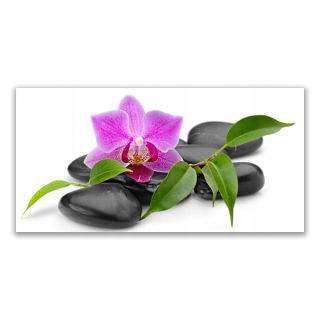 Obrázok akryl s grafikou 140x70 kvetinové orchideové umenie
