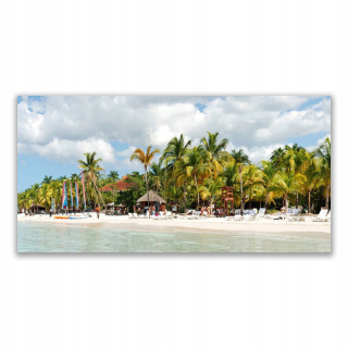 Maľba akrylom 140x70 Beach Palm Trees Landscape