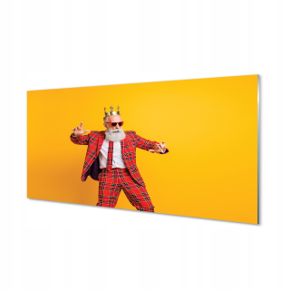 Obrázok na sklenených mužoch z mriežky 120x60