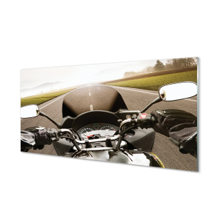 Obrázok na plátne motocykla Road Sky Mountain 120x60