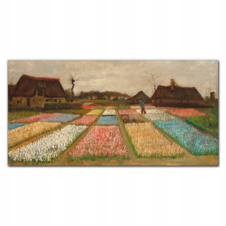 Stena akrylového obrazu 120x60 žiarovkové polia Van Gogh