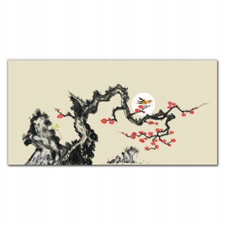 Stenový akrylový obraz 120x60 Bird Flowers Branch