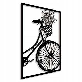 Openwork Image Wall Decoration Retro Bike Panel