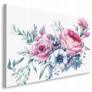 Obrázok pre jedáleň Roses Anemones Blueberries Zoznam 100x70