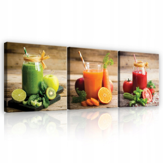 Obrázok pre kuchynský triptych, ovocná moderná séria 3cz