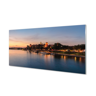 Obrázok akrylové sklo Kraków River Castle 140x70 cm