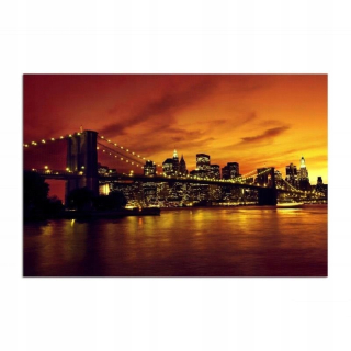 Obrázok na plátne - plátno, Brooklynský most a Manha