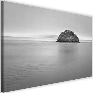 Tlačený obrázok 120x80 ROCK Čierna a biela krajina