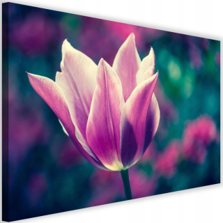 Obrázok na plátne tulipánové kvety pre obývaciu izbu 120x80