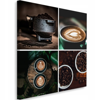 Obrázok Canvas Coffee Motif pre kuchyňu 90x90