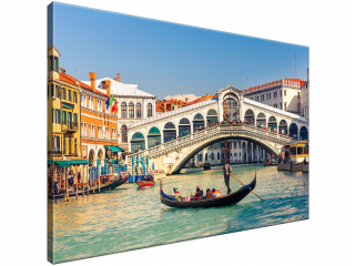 Tlačený obrázok Rialto Bridge v Benátkach 90x60 Produce