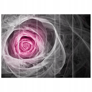 Tlačený obrázok Fractal Rose v ... 225x160 cm