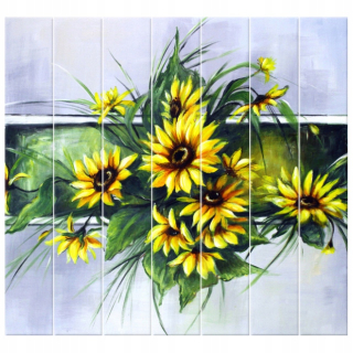 Tlačený obraz slnečnice 210x195 cm