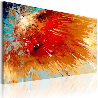 Maľovaná maľba výbuch 90x60
