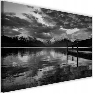 Obrázok na plátne 120x80 Mountain Krajina čiernobiela