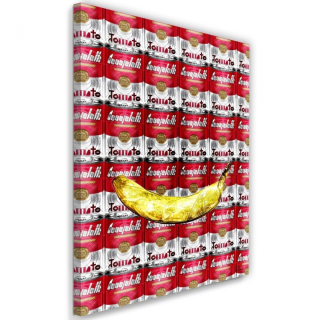 Banán a plechovky 50x70