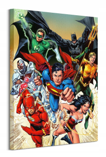 DC Comics Justice League maľba na plátne 60x80 cm