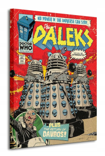 Doktor Who Daleks maľba na plátne 60x80 cm