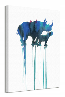 Plagát Oliver Flores Rhinoceros Art, Animals bez rámu 60 x 80 cm