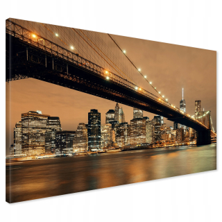 Obrázok na plátne Most York Manhattan 120x80