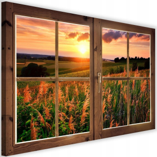 Panel okna lúča na stene 90x60