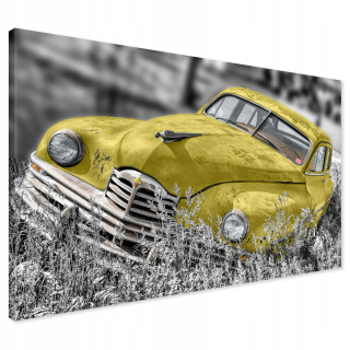 Canvas Painting Car Retro 120x80