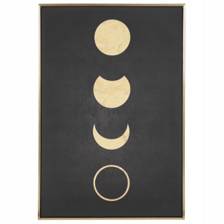 Obrázok v ráme na plátne 63 x 93 cm fázy mesiaca