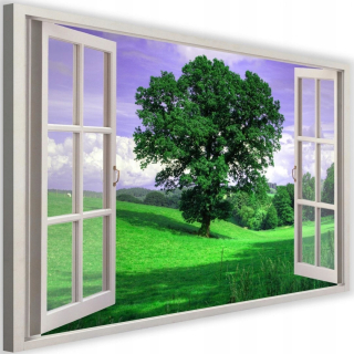 Obrázok na plátne okenné stromy salón 90x60