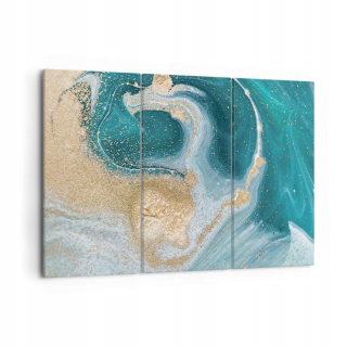 Obrázok Canvas Golden Turquoise Pozadie CE105x70-4969