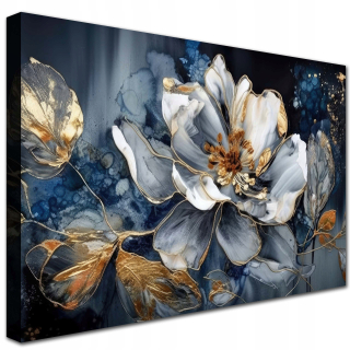 Obraz na plátne GLAMUR FLOWER Moderný na stenu 120x80 do obývačky