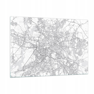 Obrázok na skle 120x80 mapa mesta Berlína