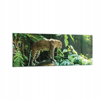 Obrázok na skle 140x50 Jungle Leopard Leopard Jungle