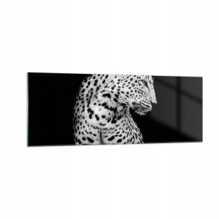 Obrázok na skle 140x50 Leopard Panther Cat