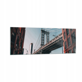 Obrázok na skle 140x50 Manhattan Most Most