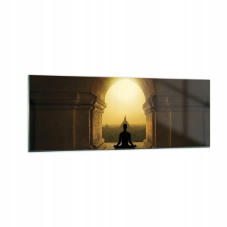 Obrázok na skle 140x50 Meditation Temple Shadow