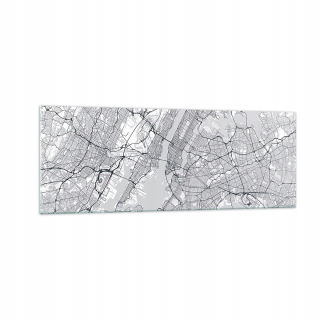 Obrázok na skle 140x50 York mapa