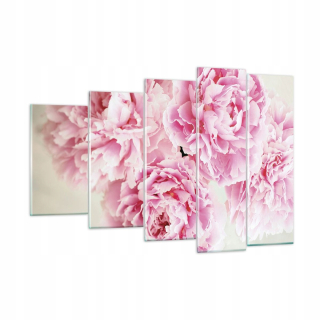 Obrázok na skle 150x100 pivonky kytice kvety