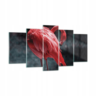 Obrázok na skle 160x85 Flamingo Pink Bird