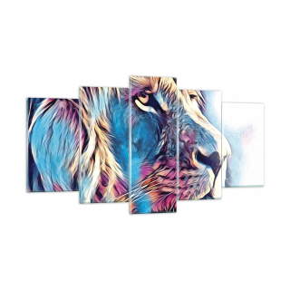 Obrázok na skle 160x85 Lion Mane Fairy Tale