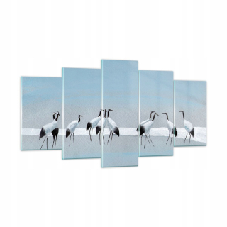 Obrázok na skle 160x85 Birds Cranes Príroda
