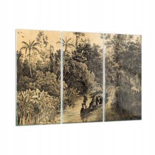 Obrázok na skle 165x110 Native River Jungle
