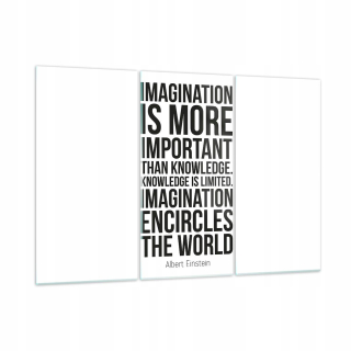 Obrázok na skle 165x110 Einstein Maxim Imagination