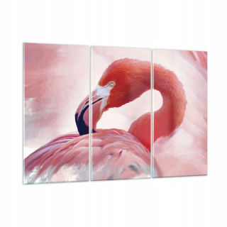 Obrázok na skle 165x110 Flamingo Bird Portrét